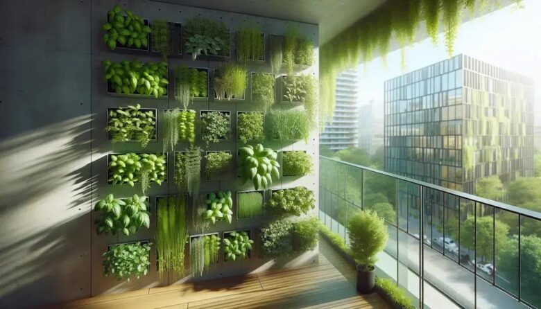 Herb vertical gardens: transform urban balconies creatively