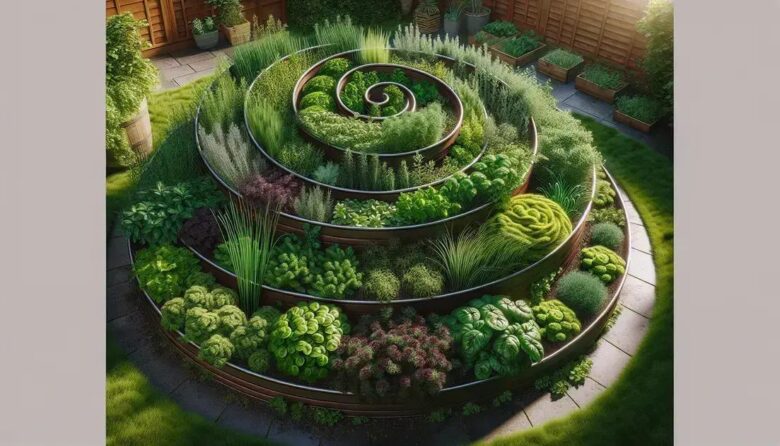 herb garden spiral: a permaculture guide for beginners
