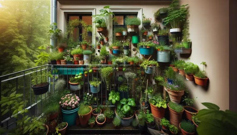 permaculture on a balcony: a guide to using recycled bins