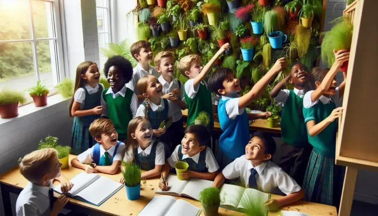 Vertical garden DIY for schools: a creative learning adventure