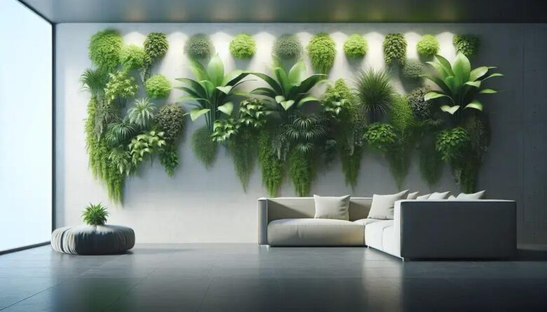 Living wall: air-purifying vertical plants for your space
