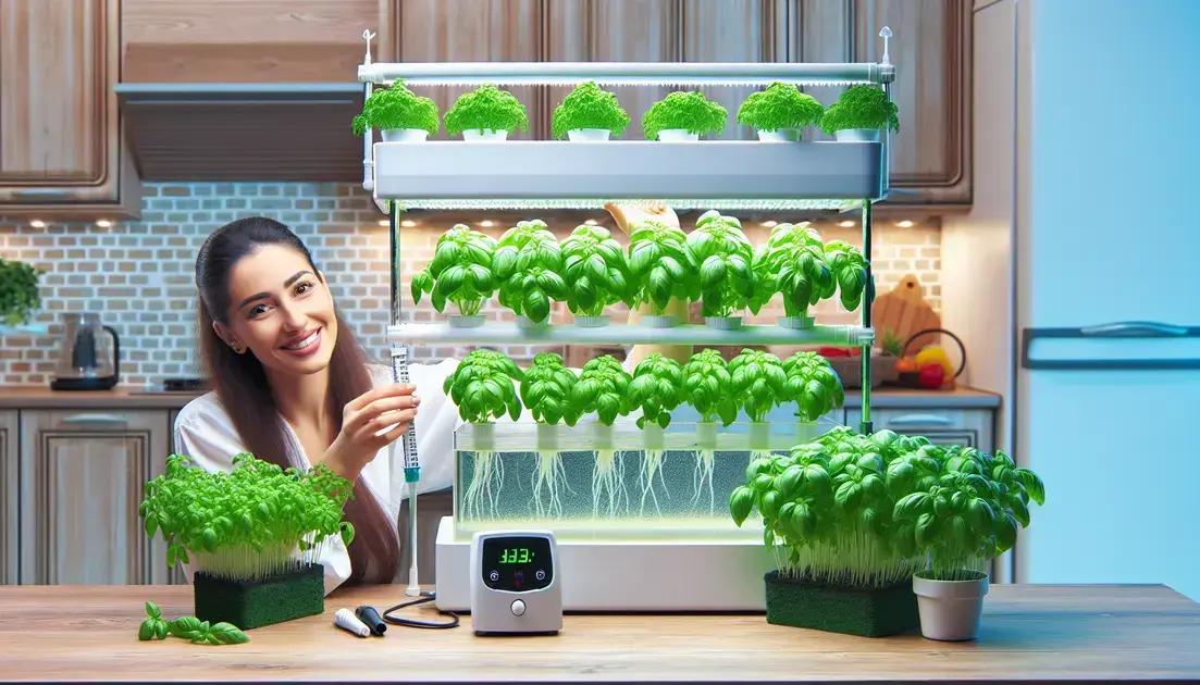 Maintaining a hydroponic system