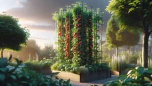 Tomato vertical training technique: grow smart, not hard