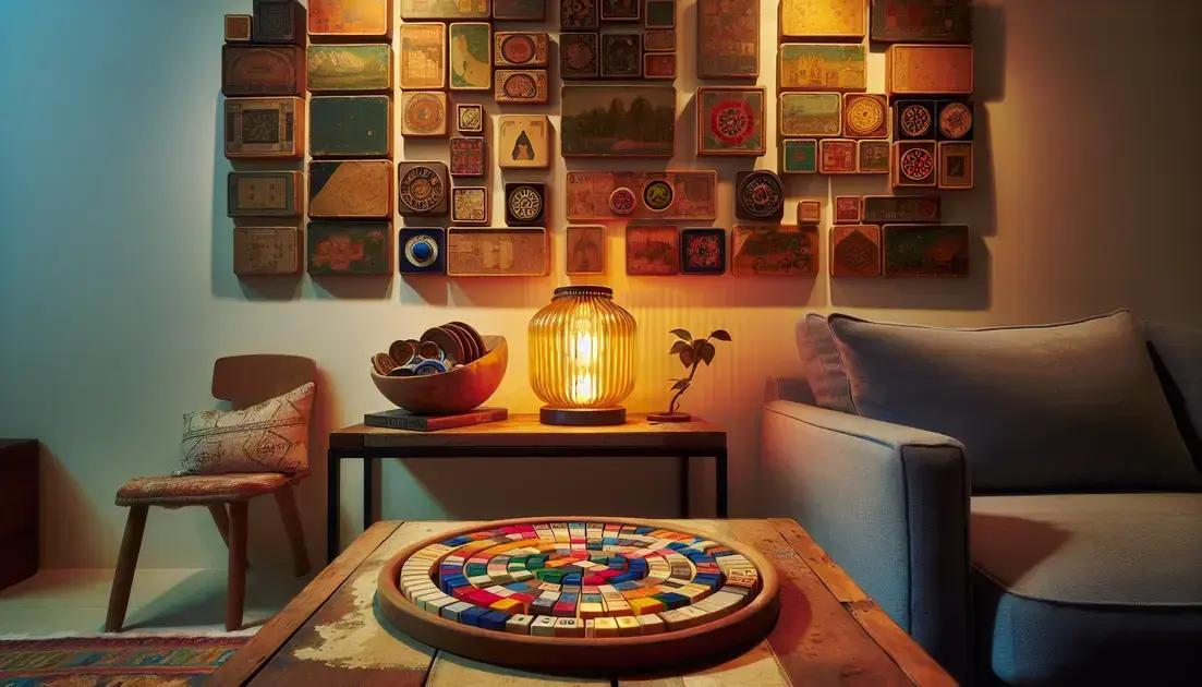 creative decor ideas using old game boards