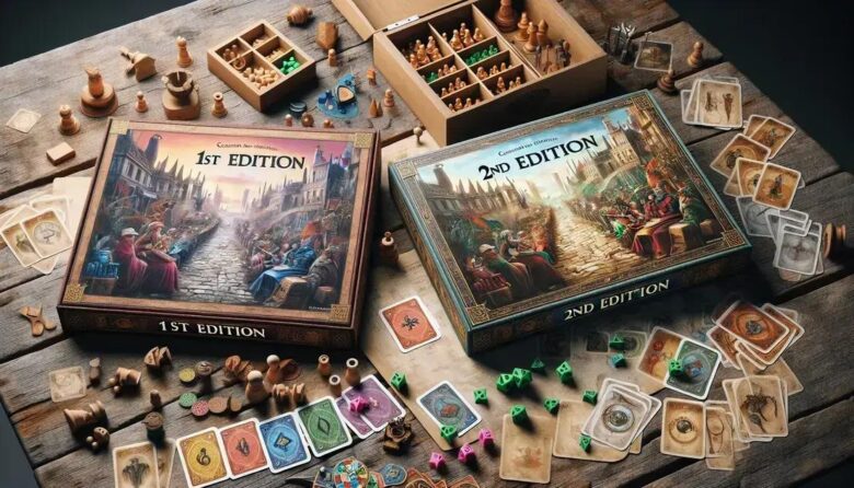 Difference between 1st and 2nd edition board games
