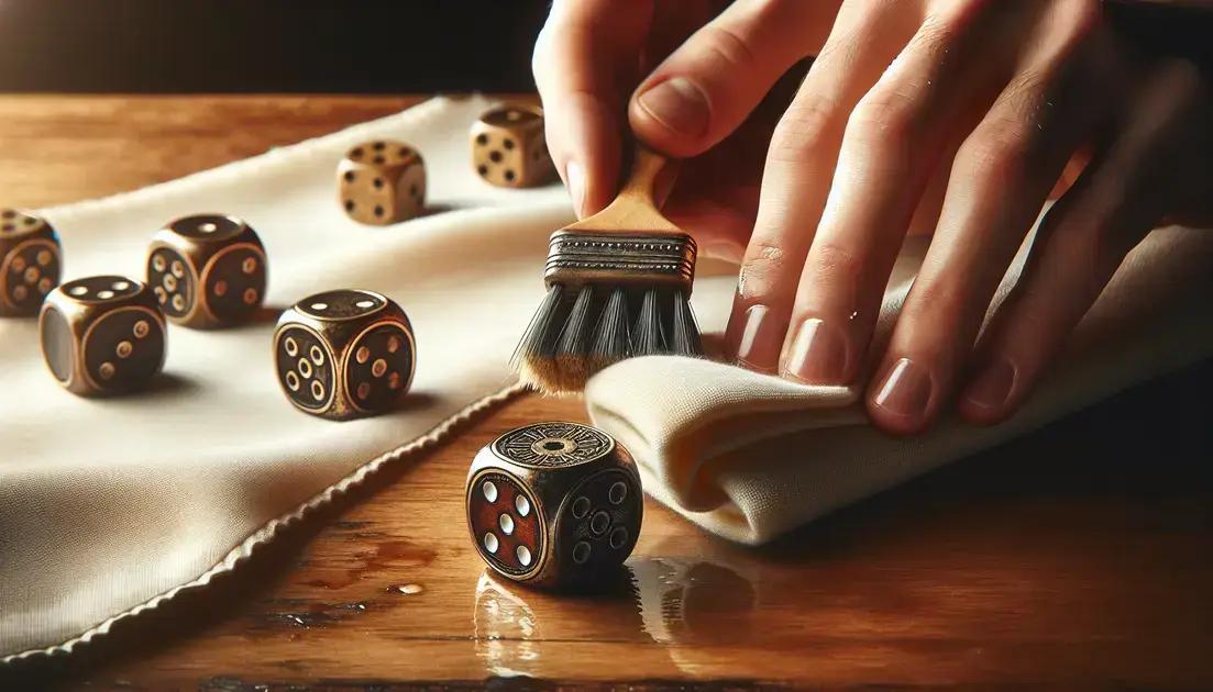 step-by-step guide to cleaning dusty dice