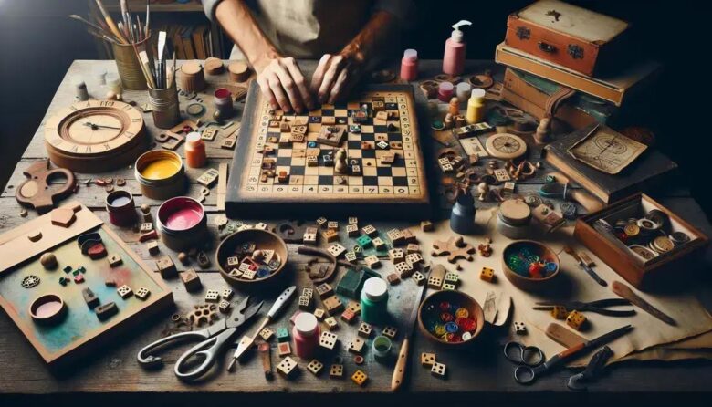 Upcycling damaged vintage board games