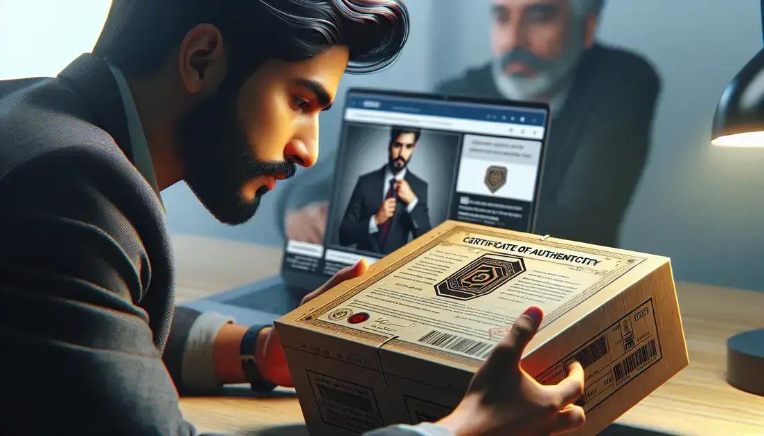 verifying authenticity through serial numbers and certificates