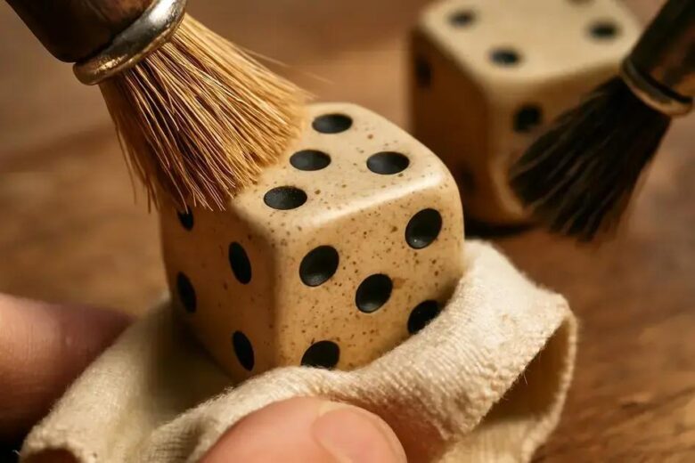 Clean vintage dice safely: expert techniques to preserve your classic game pieces